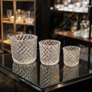 Baklava Desen Ayaksız Mumluk